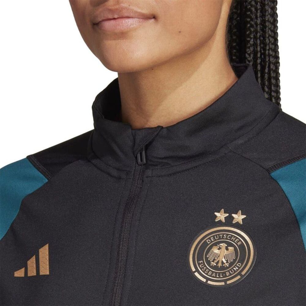 Adidas Womens/Ladies Trio 23 Pro Germany Track Top / Black - Picture 3 of 5